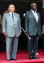 Mori arrives in Kenya